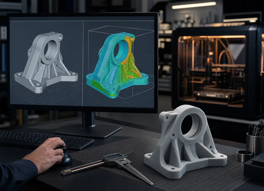 CAD-Prüfung und Fertigungsvorbereitung eines technischen Bauteils