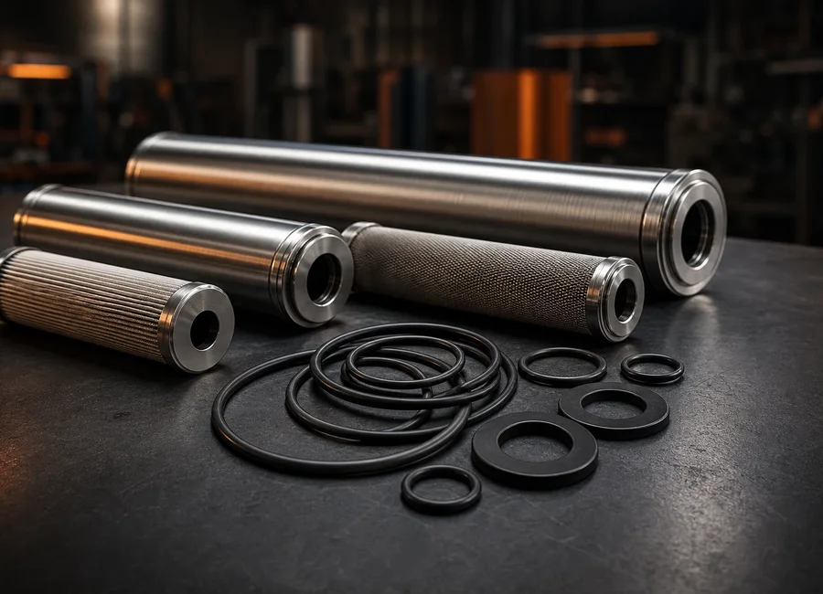 Industrielle Wasserfilter, O-Ringe und Flachdichtungen als Ersatzteile für VIB-Systeme