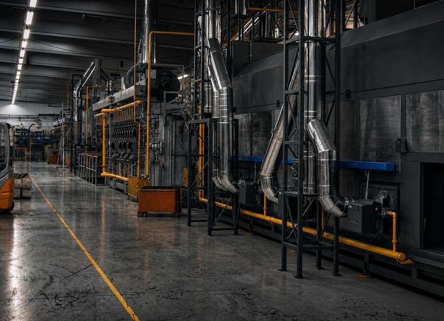 Industrie-Service Industrieanlage im Service
