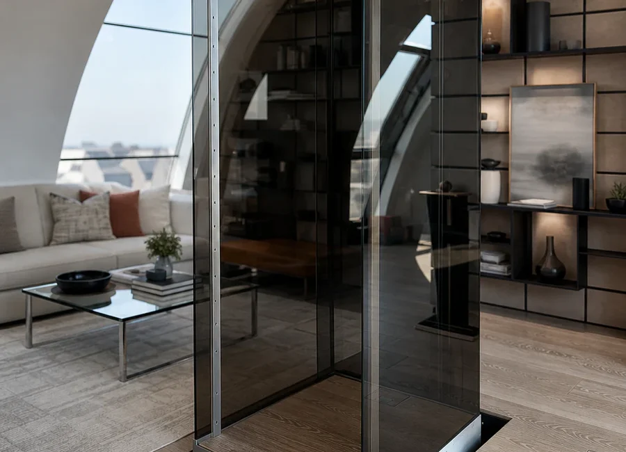 Single-person lift as a project-specific special design.